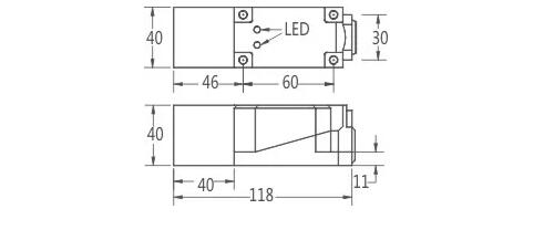 KJT F40 Sn 2mm 12V 24V Flush 2 Wires IP67 Explosion Proof Proximity